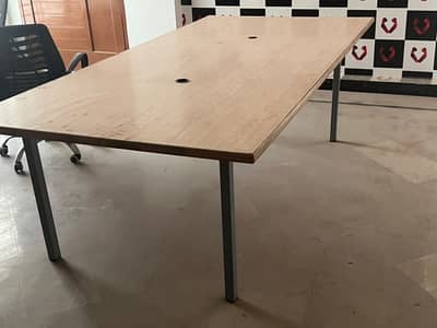 2 - 8 by 4 Wooden tables for sale solid frame