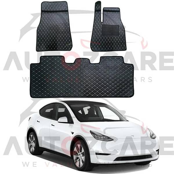 Tesla Model Y 7D Floor Mat ( Flat Style ) - Model 2020-2025