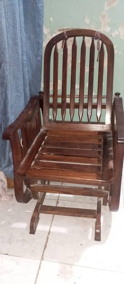 wooden rocking chair