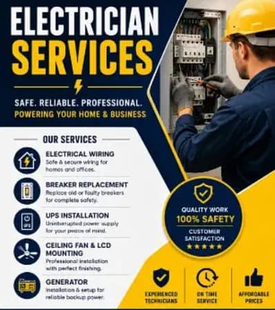 Taim To Taim Electrician Service.