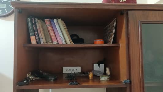 Elegant Solid Wood Display Cabinet