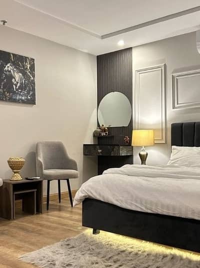 Daily basis and weekly basis one bedrooms fully furnished luxury apartments available for rent Gulberg greens Islamabad