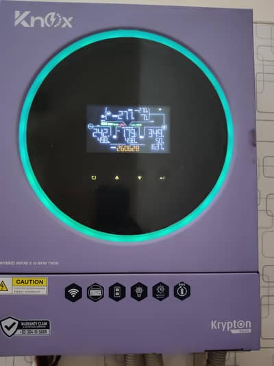 Knox hybrid inverter 4KW New condition  contact 03218661717