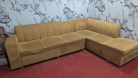 L shaped 7 seater sofa set