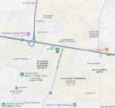 200 Sq Yd Plot For Sale in Azeemabad Society On Main Jinnah Avenue Opp Malir Cantt 45 Lac