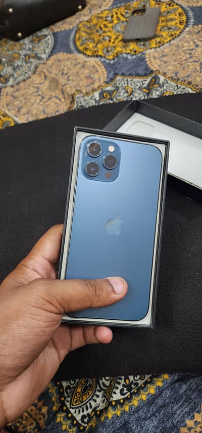 Apple iPhone 12 Pro Max 256 gb with box 82 battery health genuine