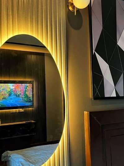 Daily basis and weekly basis one bedrooms fully furnished luxury apartments available for rent Gulberg greens Islamabad
