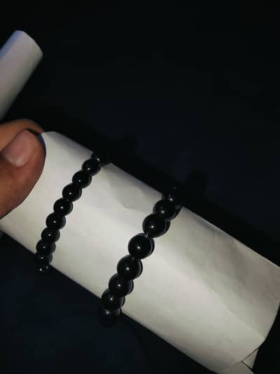 Black bracelets (small ,large)