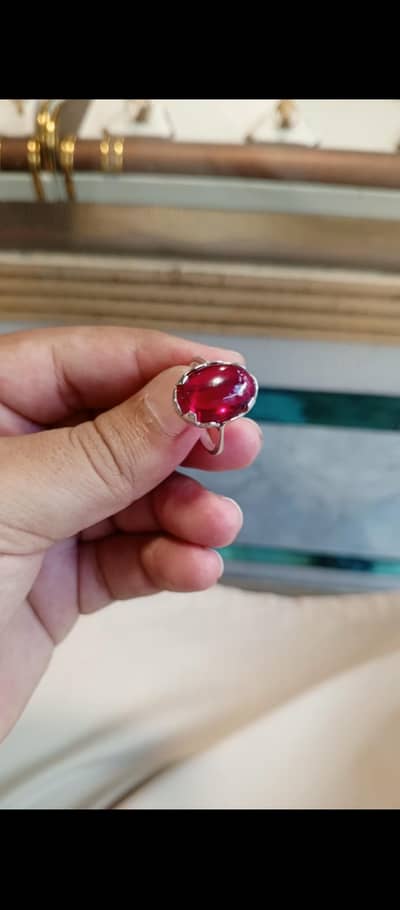 Original Silver Ring with Original Yaqoot Stone