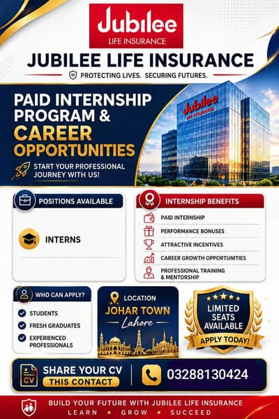 internship opportunities by jubilee life insurance