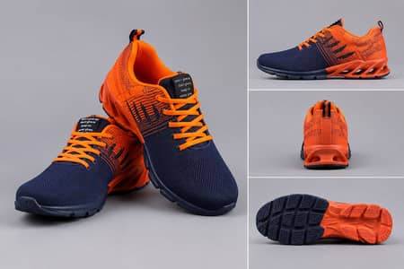 SPORTS SHOES PREMIUM QUALITY ORANGE-B MEN SIZES