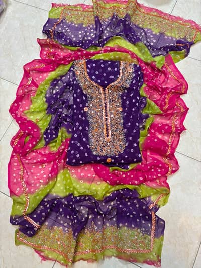 New Arrival new Design Chunri & LCD Gota Work  Beautiful Party we