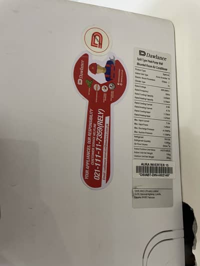 Dawlance 1.5 ton good condition