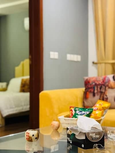 Daily basis and weekly basis Two bedroom fully furnished luxury apartments available for rent Gulberg greens Islamabad