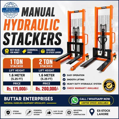 Manual Hydraulic Stacker 1 Ton , Manual Hydraulic Stacker 2 Ton