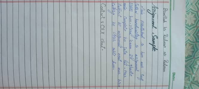 Urdu Essay & Assignment Writer - 1 Rs/Word