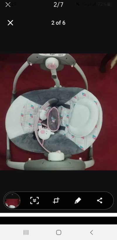 baby swing for sale just like new