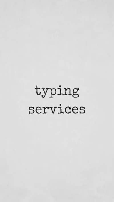 typing service