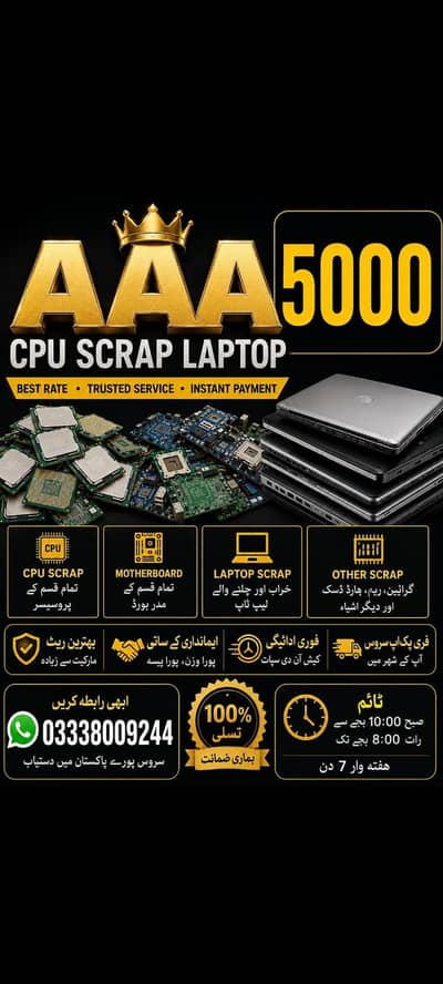 CPU laptop scrap