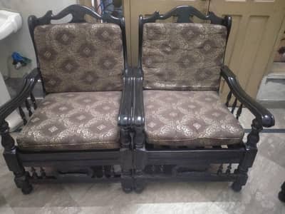 5 seater wooden sofa set