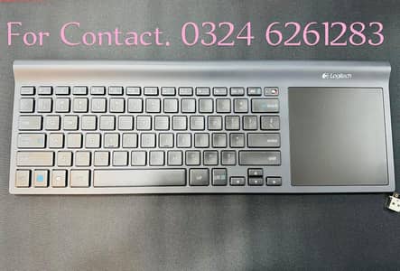 Logitech k820 wireless keyboard with touch pad
