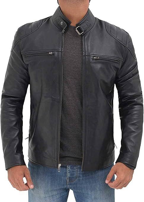 Decrum black leather jacket 0