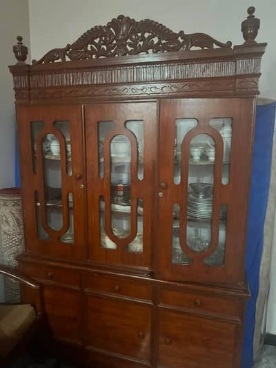 selling wooden cabinets. showcase
