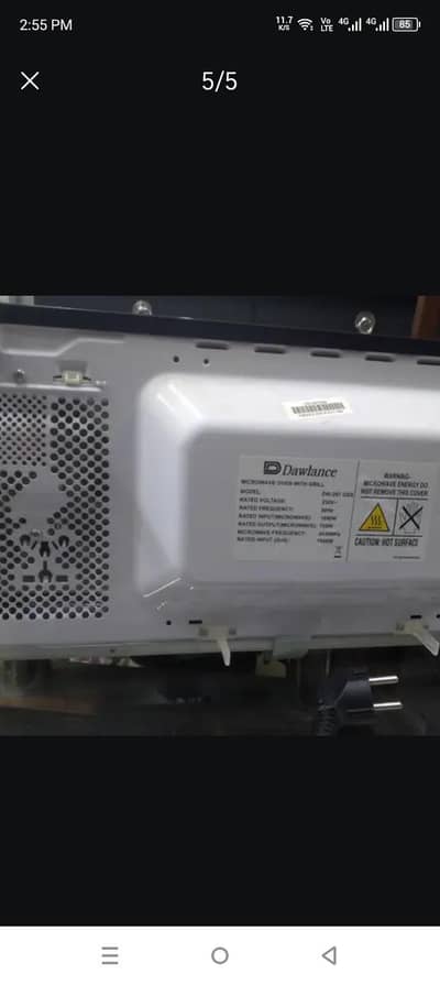 Dawlance microwave oven