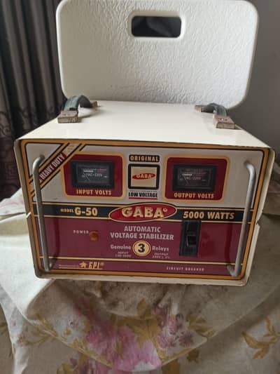 GABA Automatic Voltage Stabilizer for sale in good working condition.