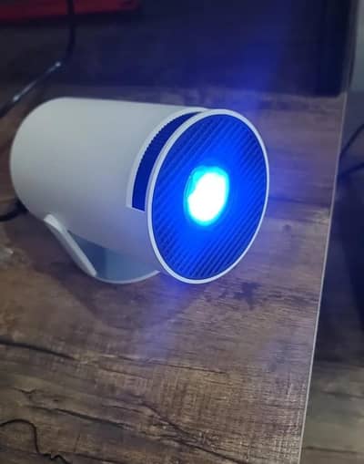 HY300 Pro Mini Projector Android 14 + 120 Inch Screen | Like New