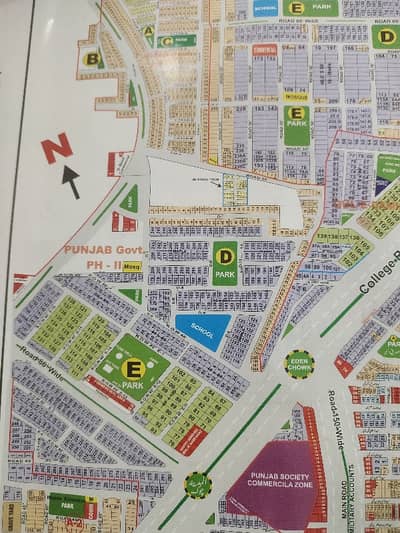 5 Marla Corner Plot For Sale Punjab Government Society phase 2 Near Wapda Town College Road