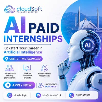 Paid AI Internship – Onsite Islamabad