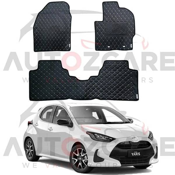 Toyota Yaris Hatchback 7D Floor Mat ( Flat Style ) 3PCS - Model 2019-2025