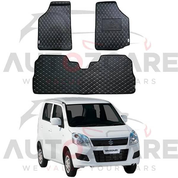 Suzuki Wagon R 7D Floor Mat ( Flat Style ) 3PCS- Model 2014- 2025