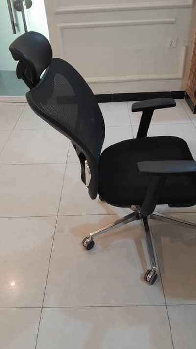 Office, Study, Revolving Chair (Black) Wheeled, Foam