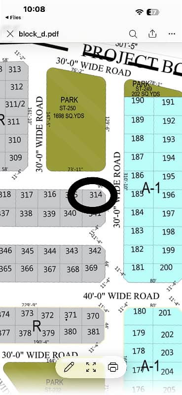 Naya Nazimabad Block - D 120SQ Yd Park Face corner Plot For Sale