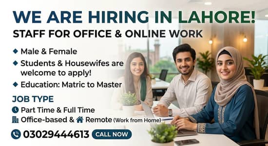 Hiring a Office Staff