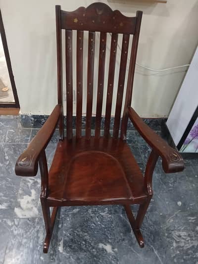 Wooden Rocking Chair- Contact through WhatsApp