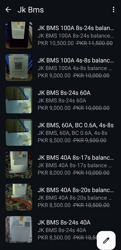 JK BMS and other BMS