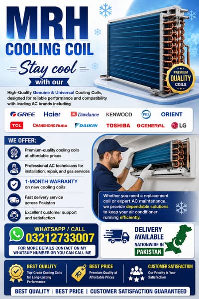 Premium AC Cooling Coils & Professional AC Services in Pakistan