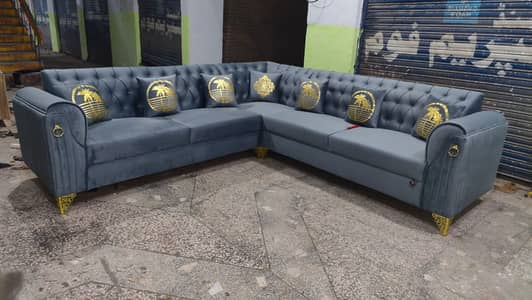 L shape sofa set-Sofa set-Poshish sofa - Sofa bed - luxury sofa set
