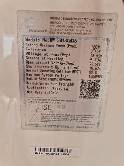 8 solar panels 180 watt