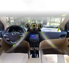Triple Head Car Cooling Fan Dashboard