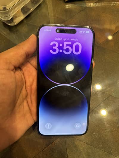 Apple iPhone 14 Pro Max 256gb with box deep purple PTA approved