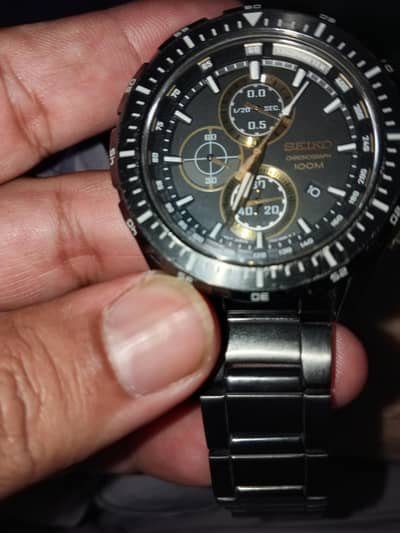 Seiko orignail 100 M dial watch chronograph Good condition condition