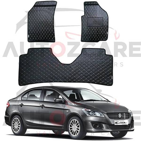 Suzuki Ciaz 7D Floor Mat ( Flat Style ) 3PCS - Model 2017-2020