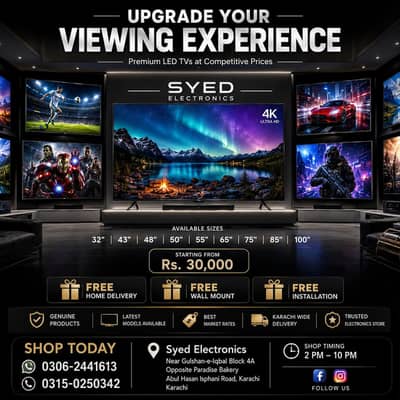 Limited Sale 48" inches Samsung Android Led Tv