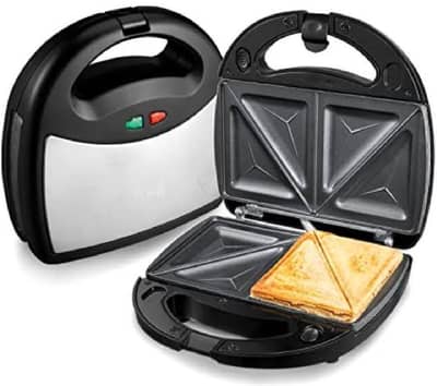 Black Stainless Steel Sandwich Maker 750 Watt