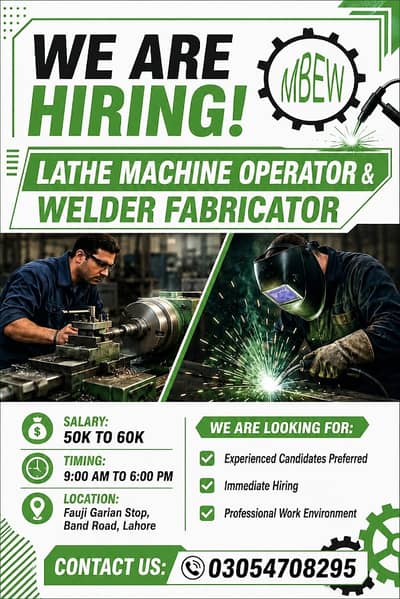 Lathe machine operator [kharadia] welder fabricator