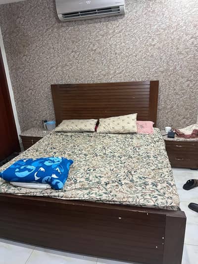 King size bed with mattress for sale